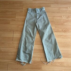 Zara Women's Straight Leg Jeans - Light Gray